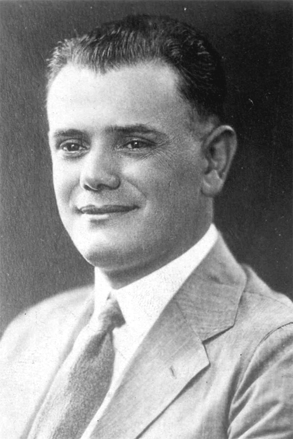 Black-and-white photo of Vincent M. Scramuzza, taken in 1924.